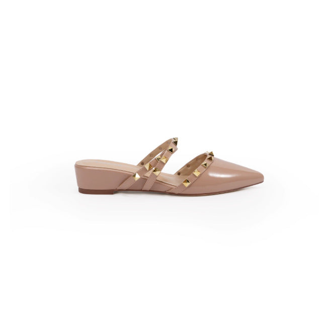 Studded Wedge Mules