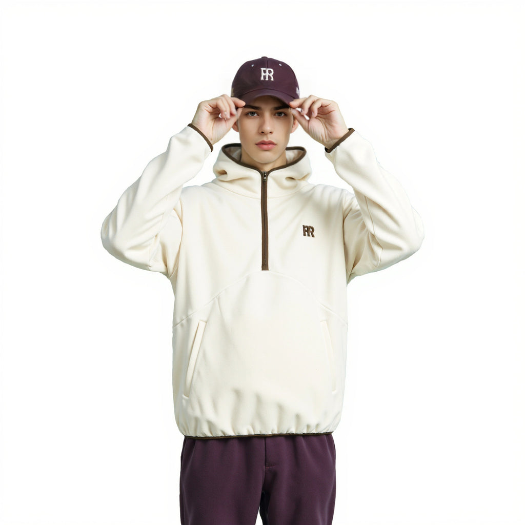 Technical Half-Zip Fleece Hoodie