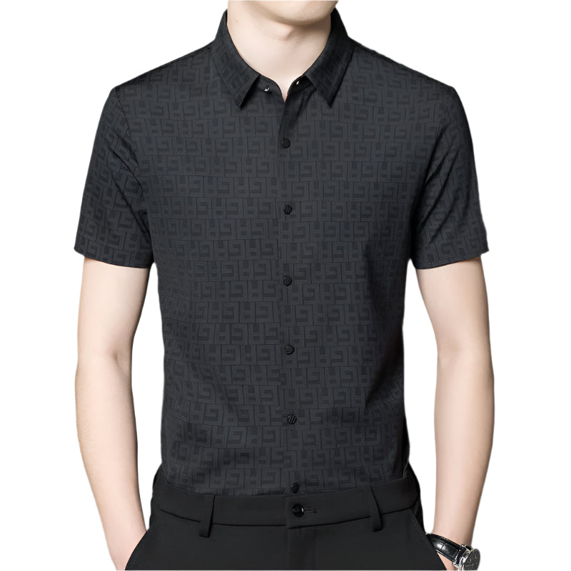 Men's Short-Sleeved Casual Shirt