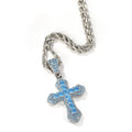 Iced Cross Rope Chain Pendant