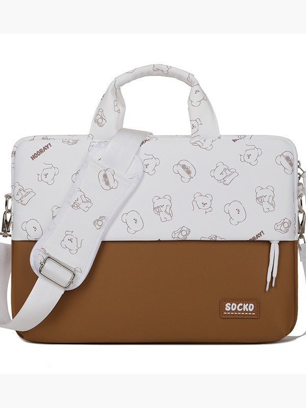 Cartoon Printed Laptop Carrying Bag
