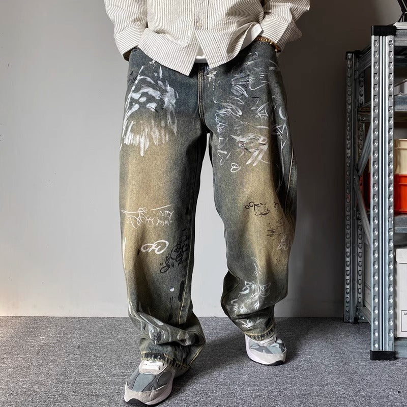 Graffiti Baggy Jeans