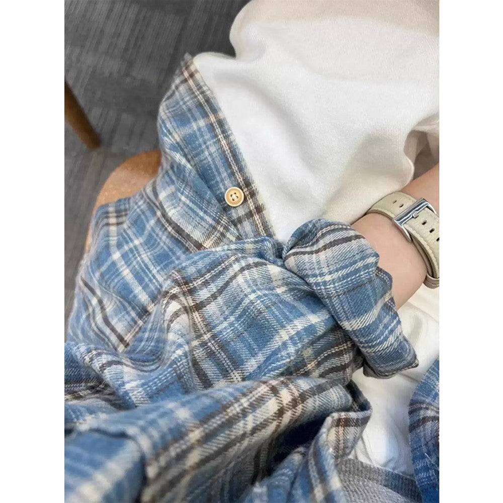 Vintage Plaid Flannel Jacket