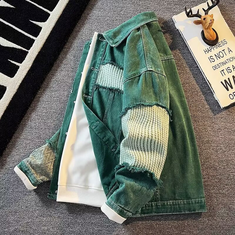 Vintage Patchwork Denim Jacket