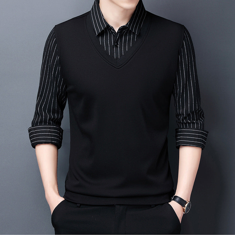 Men’s Layered-Look Thermal Knit