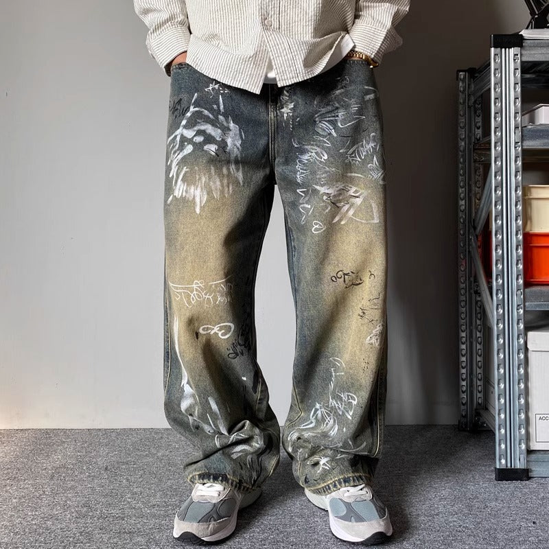 Graffiti Baggy Jeans