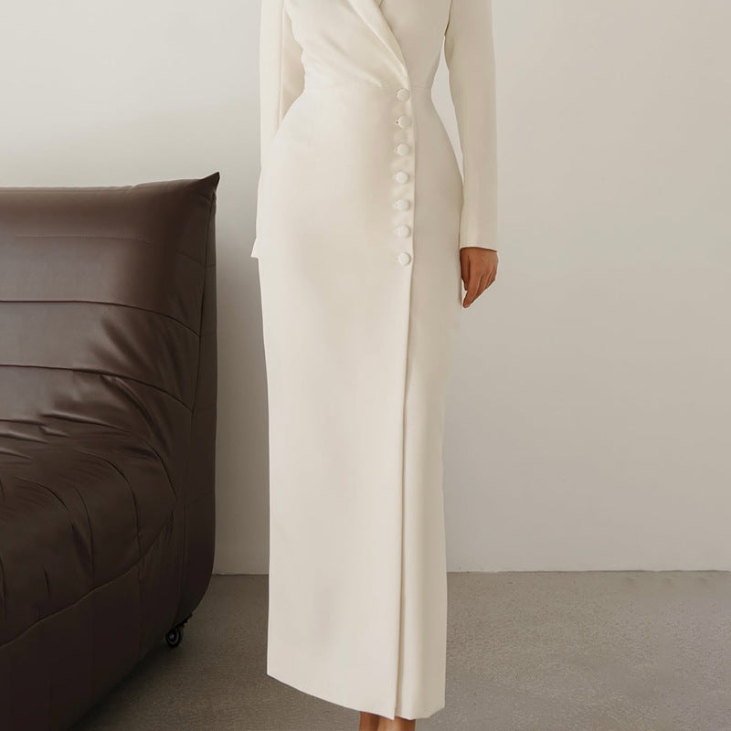Elegant Long Sleeve Blazer Dress