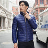 Men's stand collar (navy blue)