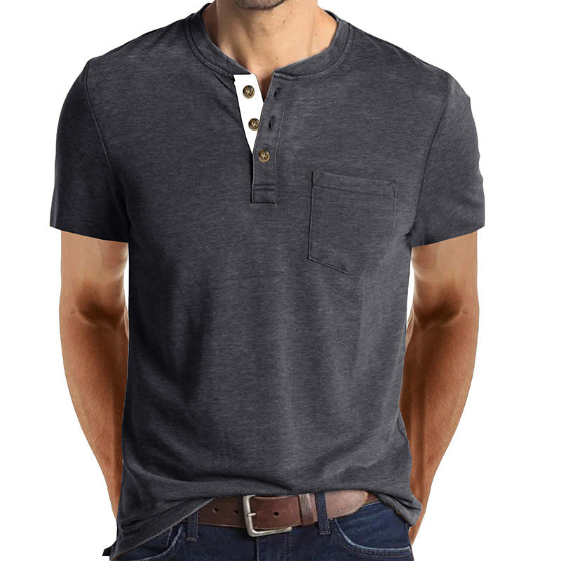 Men’s Slim-Fit Henley Tee