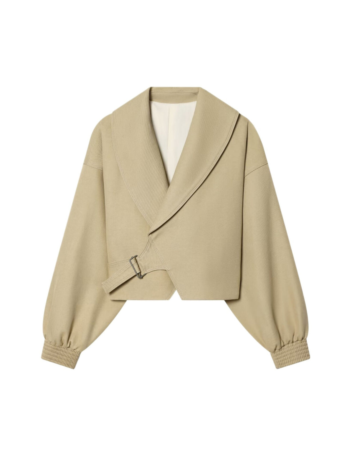 Women's Belted Cropped Jacket