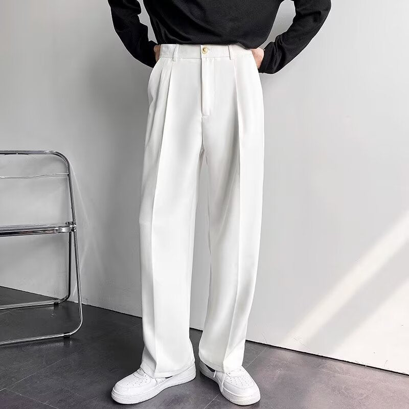 Luxury Drape Wide-Leg Trousers