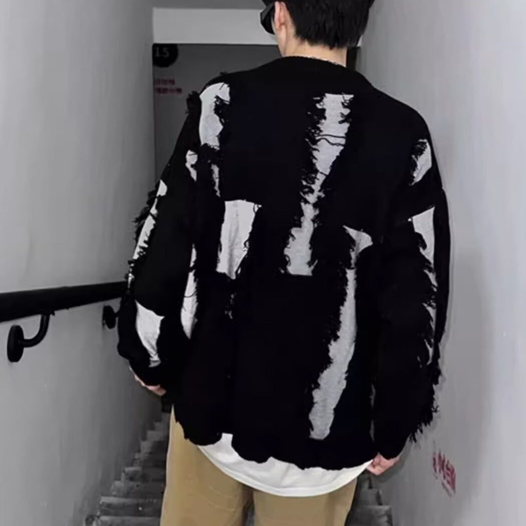 Distressed Knit Sweater