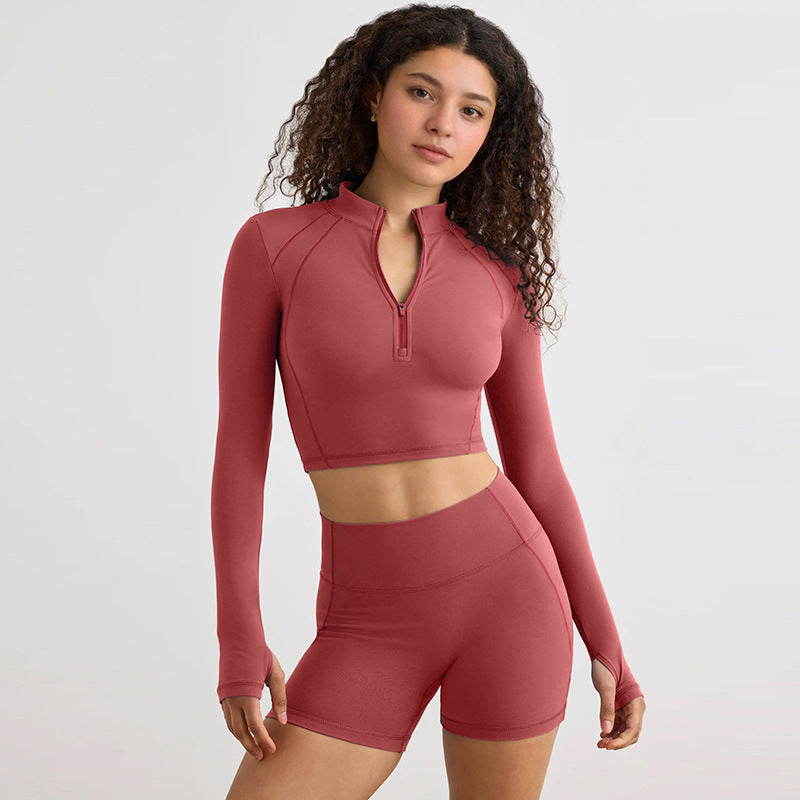 Seamless High-Waist Sport Shorts