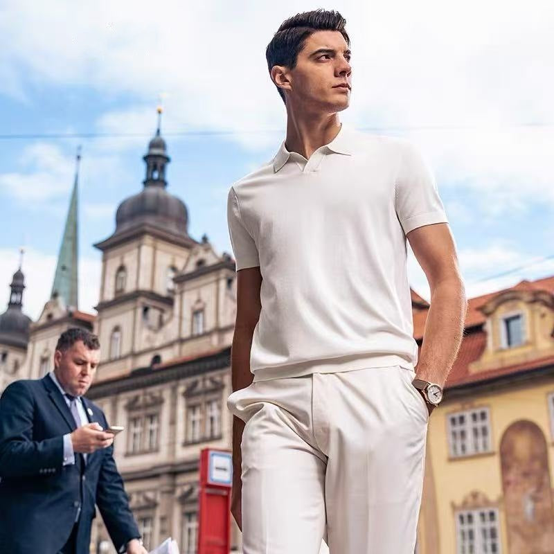 High-Quality Knit Polo Shirt