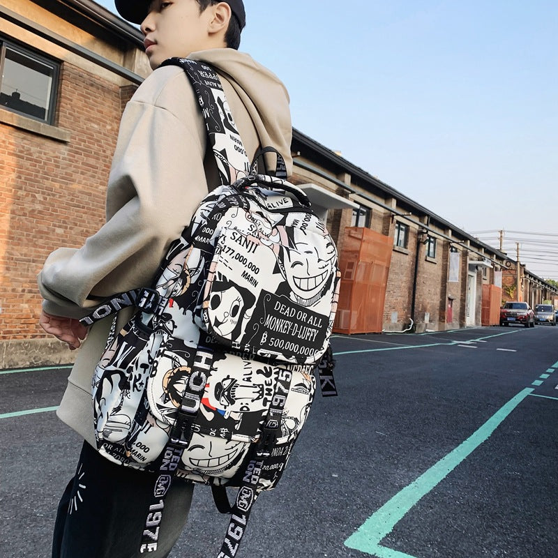 Anime Print Backpack