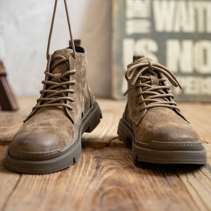 Rugged Lace-Up Work Boots