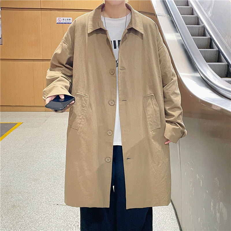Men's long casual jacket