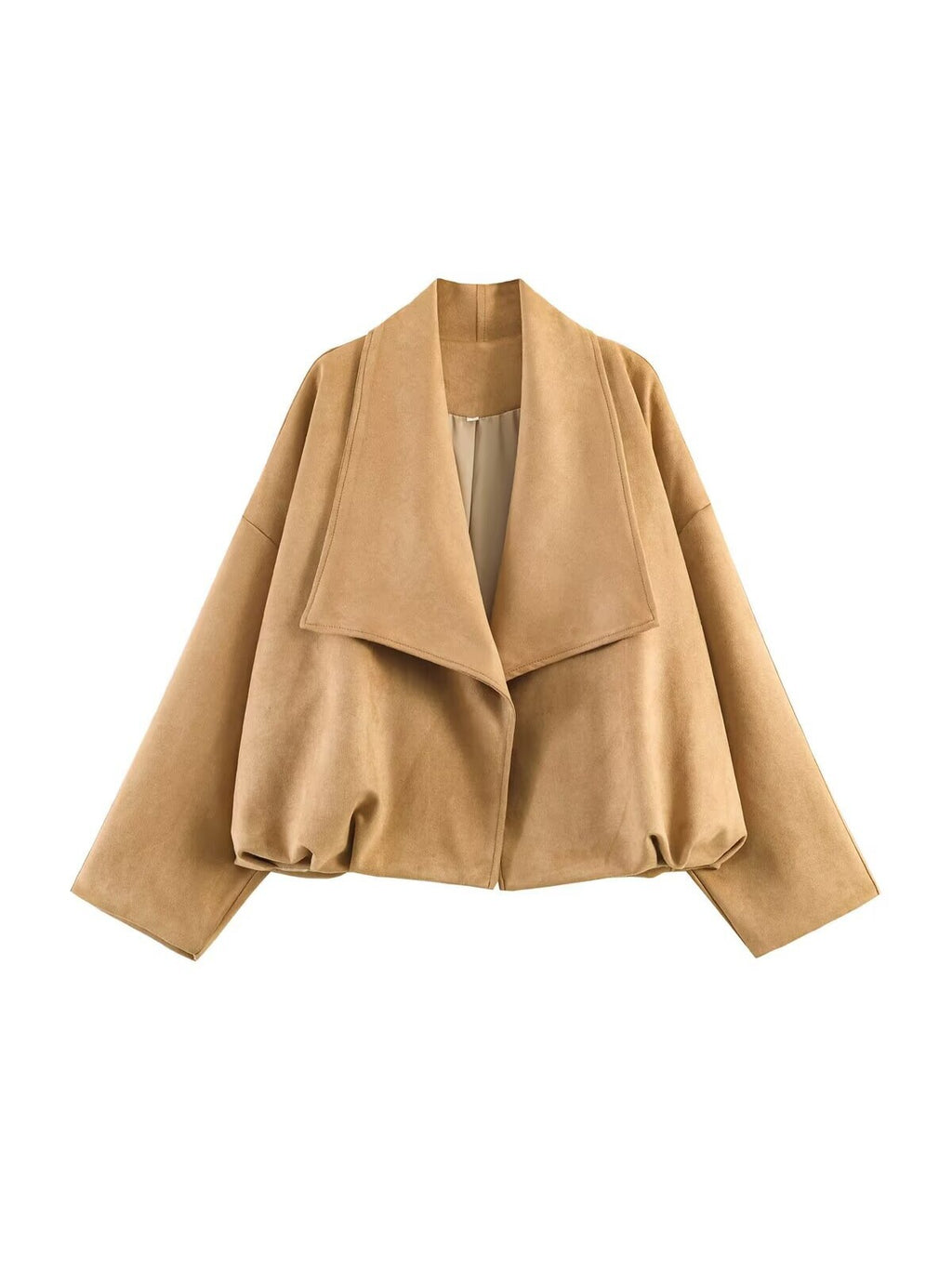 Women's Faux Suede Cropped Jacket