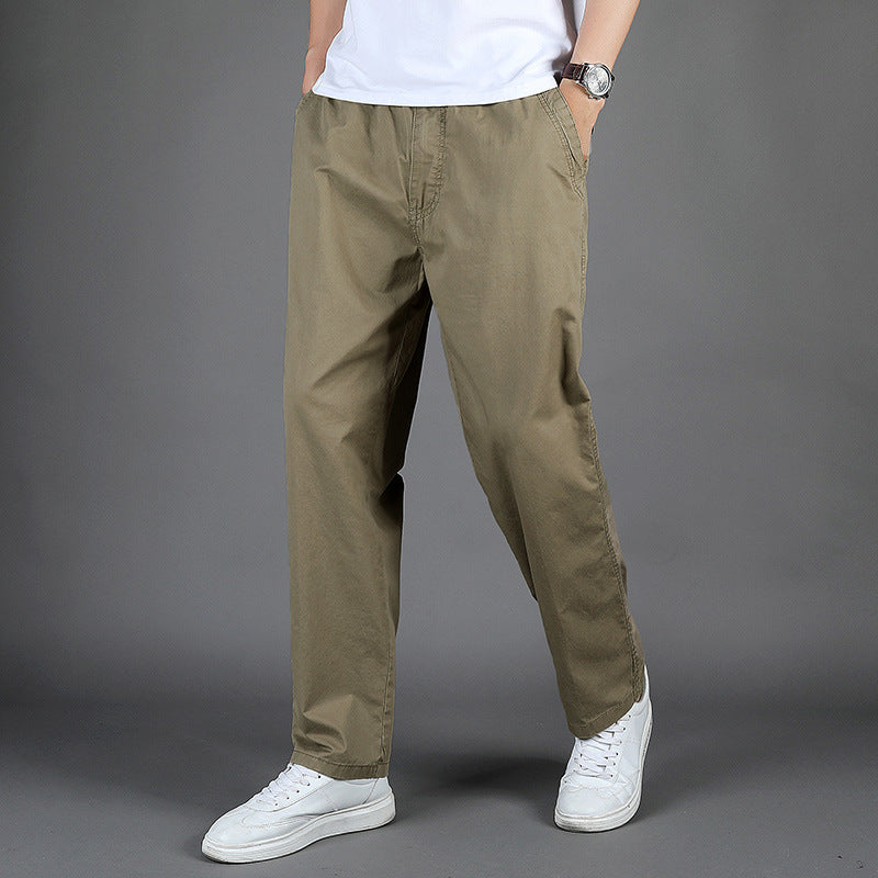Men's Straight-Leg Casual Trousers