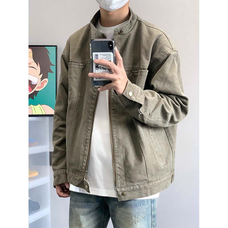 Stand Collar Workwear Jacket