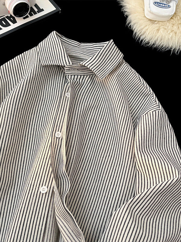 Ins-Style Striped Shirt