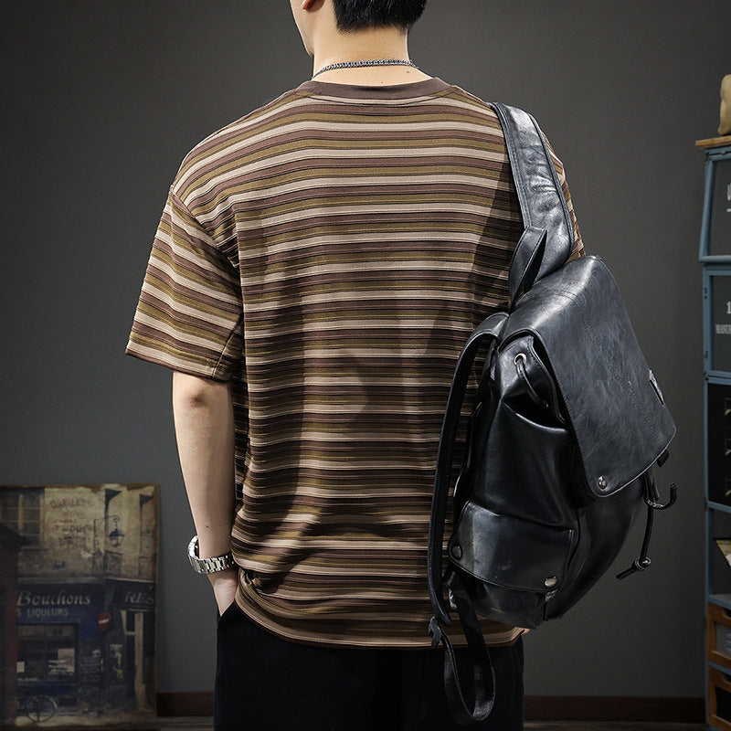 Striped Crew Neck T-Shirt