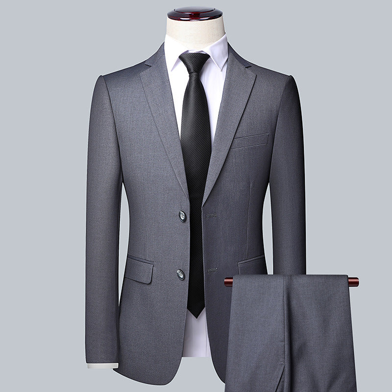 Slim Fit Three-Piece Groom Formal Suit