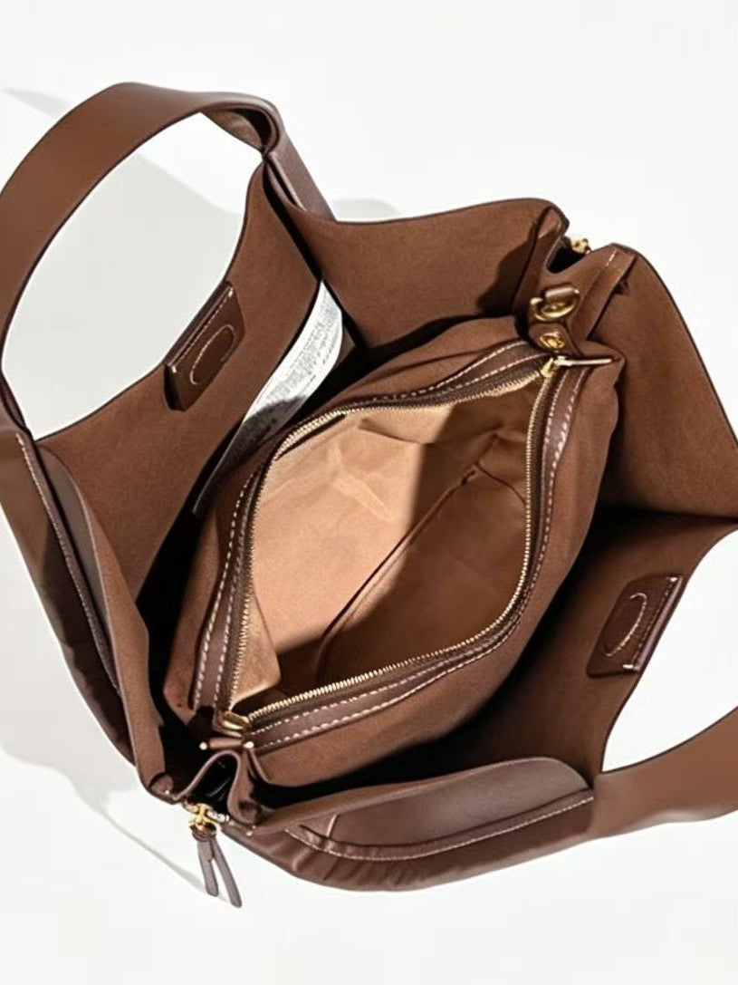 Ivory Structured Tote Bag