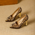 Leopard Print Pointed-Toe Heels