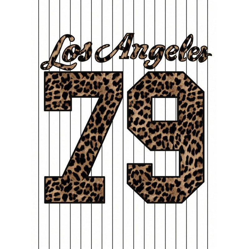 Los Angeles Leopard Graphic Baseball Jersey