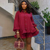 Wine red suit