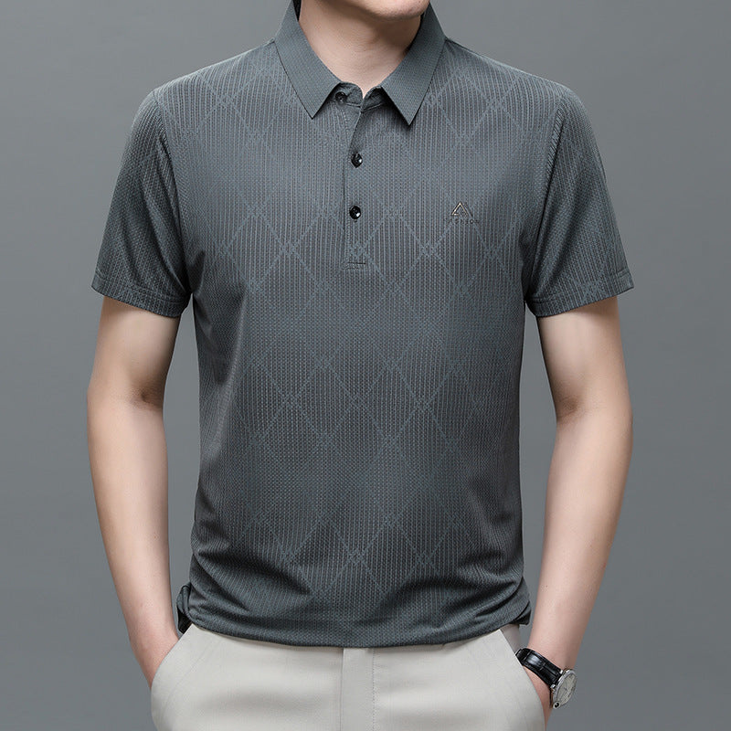 Geometric Knit Polo