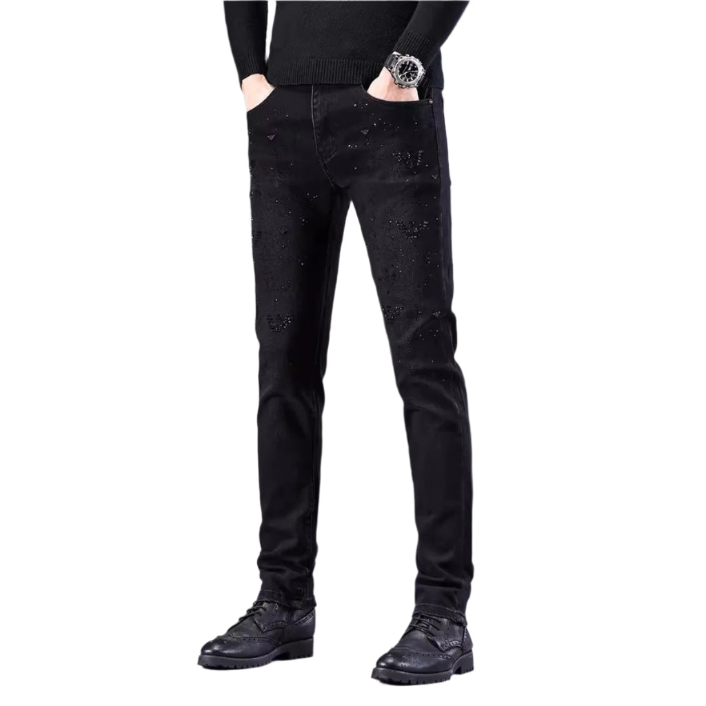 Slim-Fit Denim Trousers