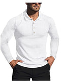 Men's Ribbed Knit Polo