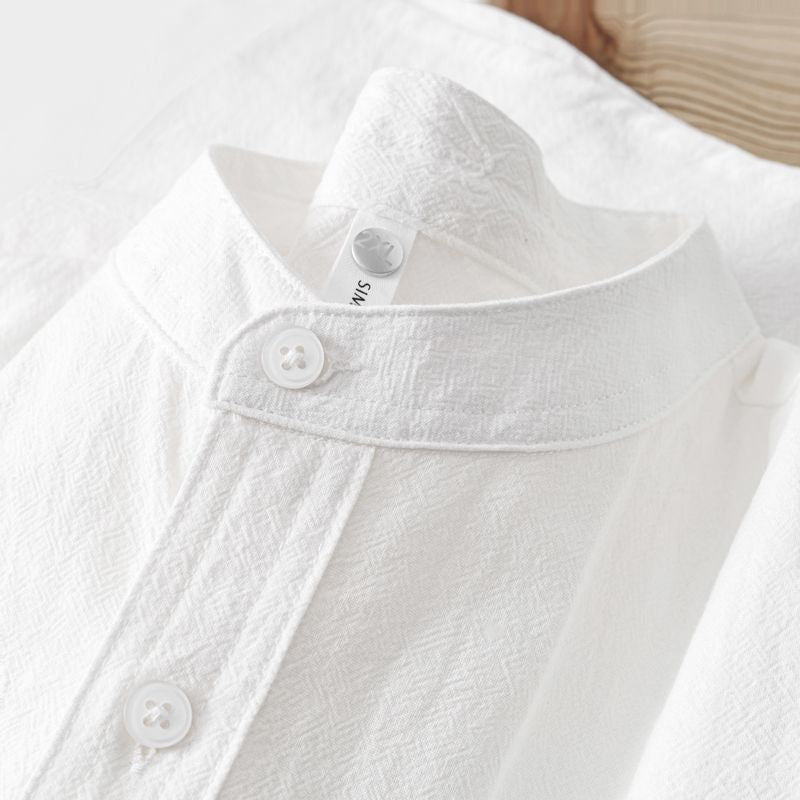 Zen Texture Mandarin Shirt