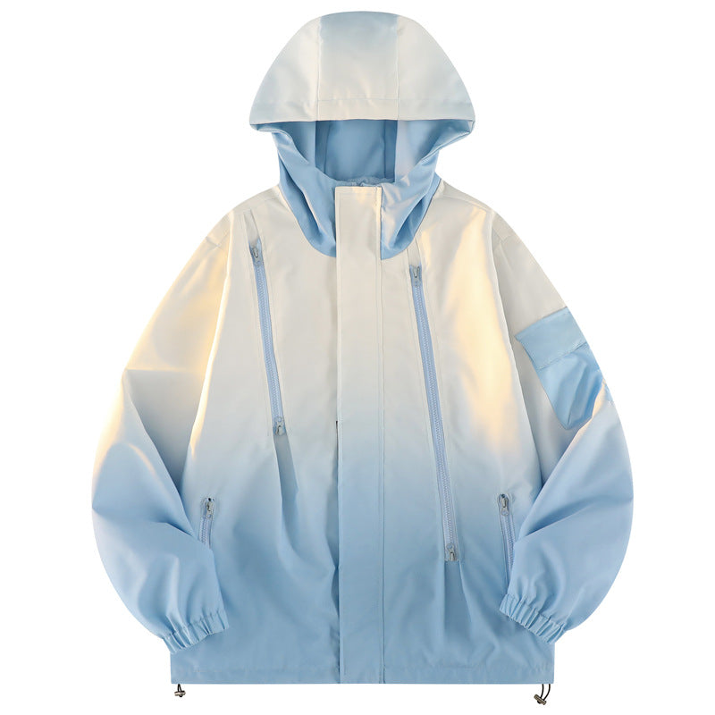 Gradient Zip-Up Jacket