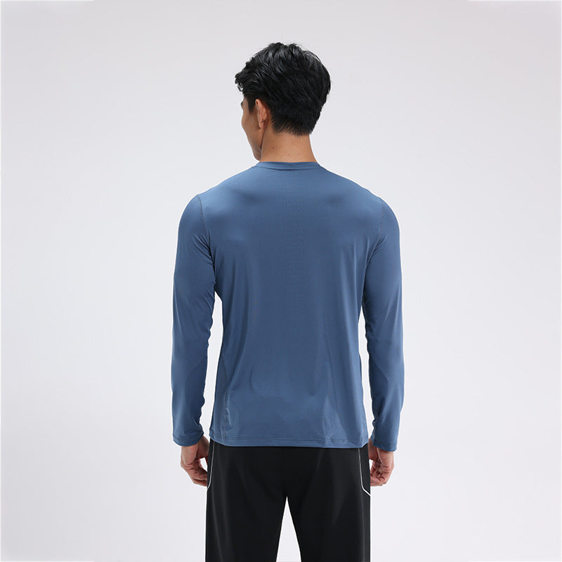 Men’s Performance Quick-Dry Long Sleeve Athletic T-Shirt
