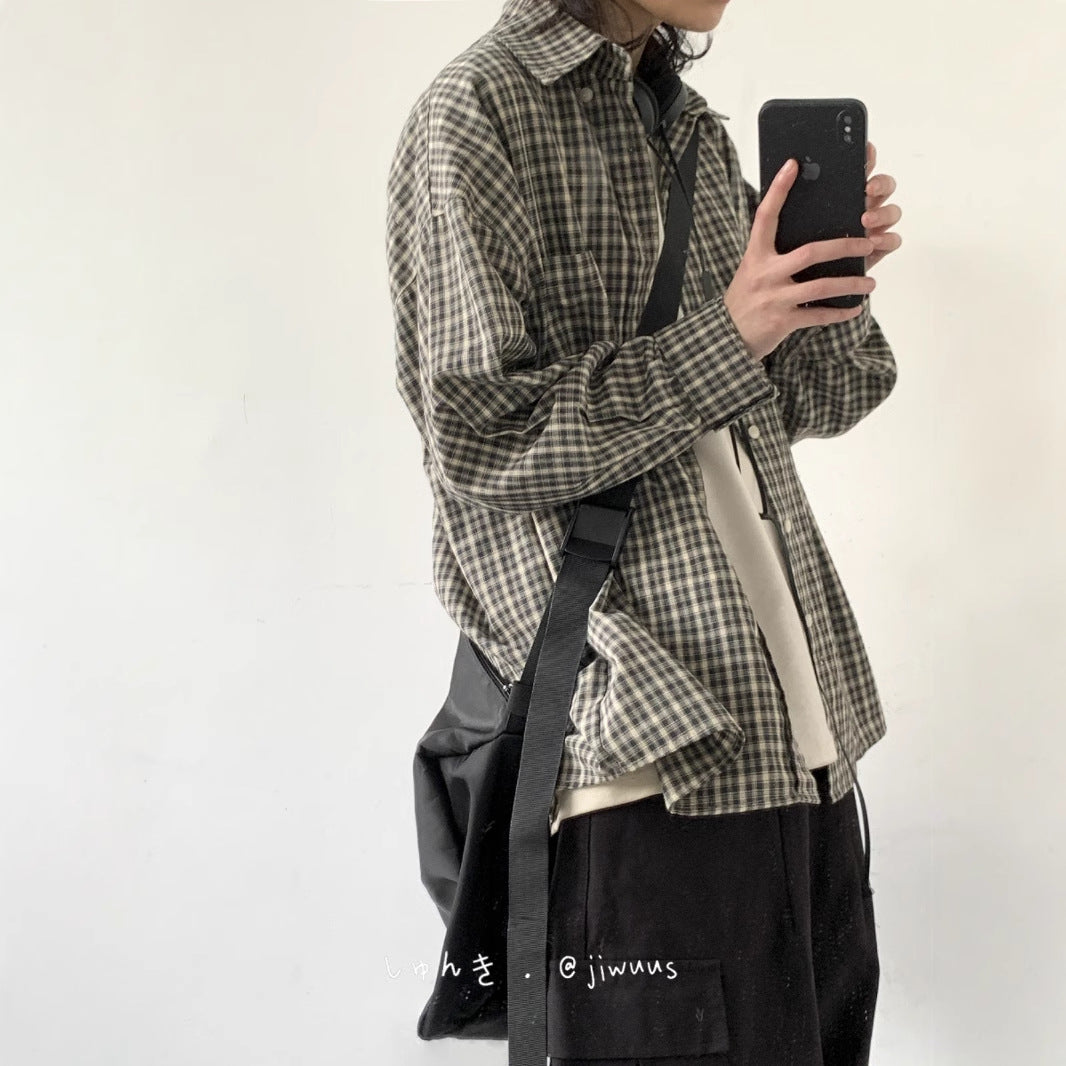 Vintage Plaid Shirt Jacket
