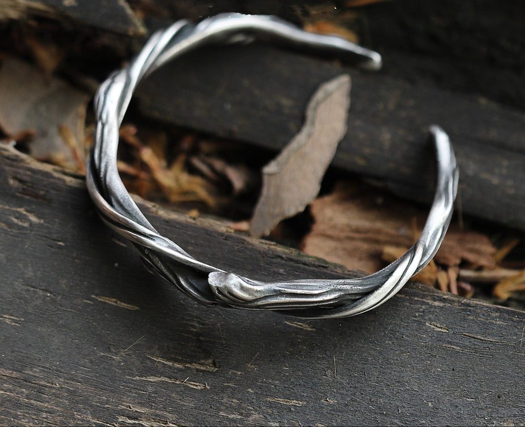 Twisted Silver Cuff