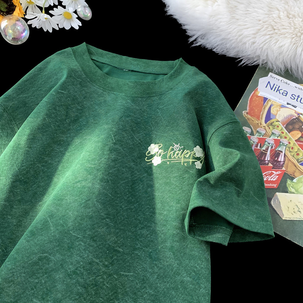 Embroidered Loose-Fit T-shirt