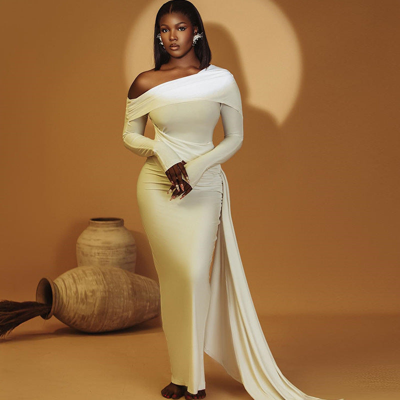 One-Shoulder Asymmetric Dress