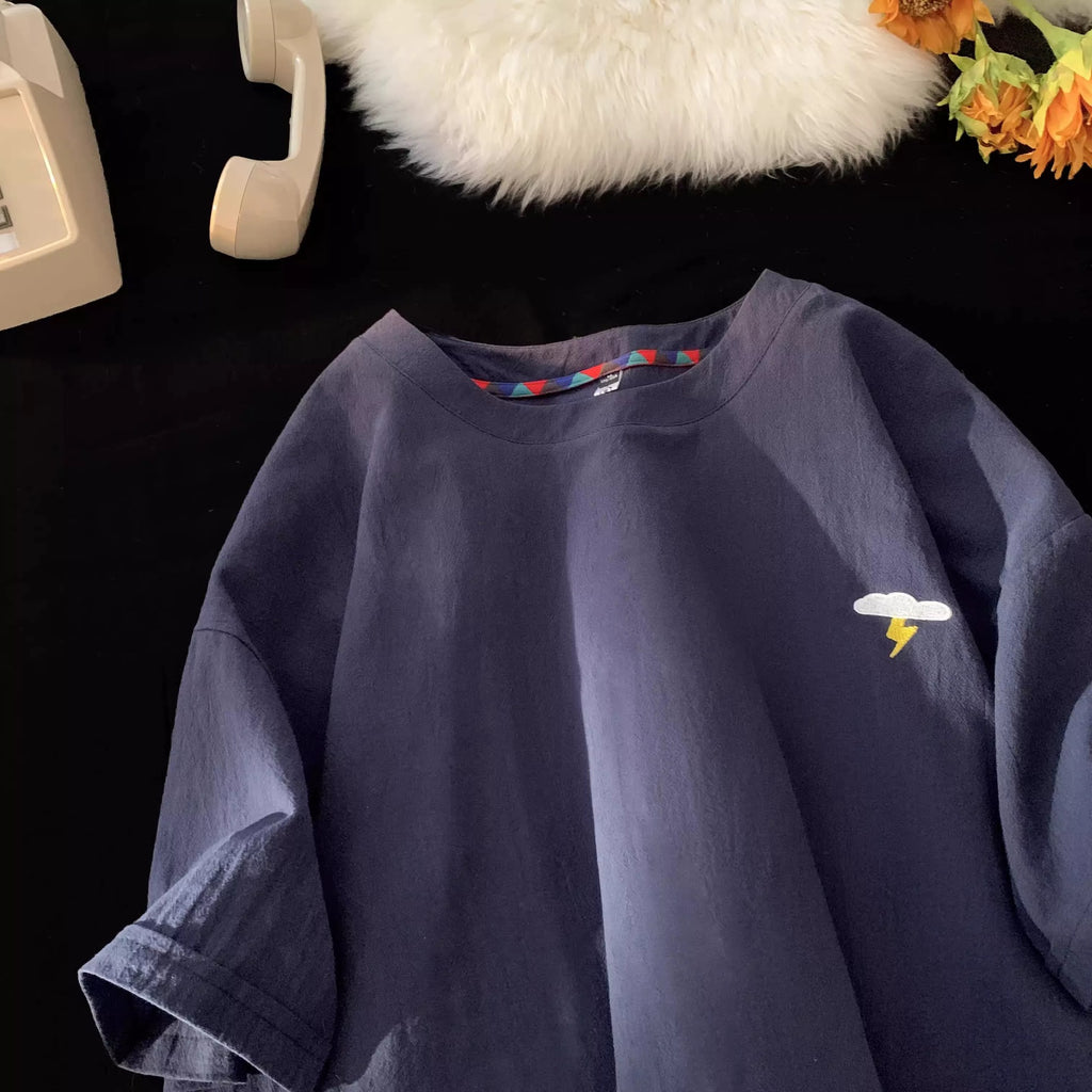 Casual Embroidered T-Shirt