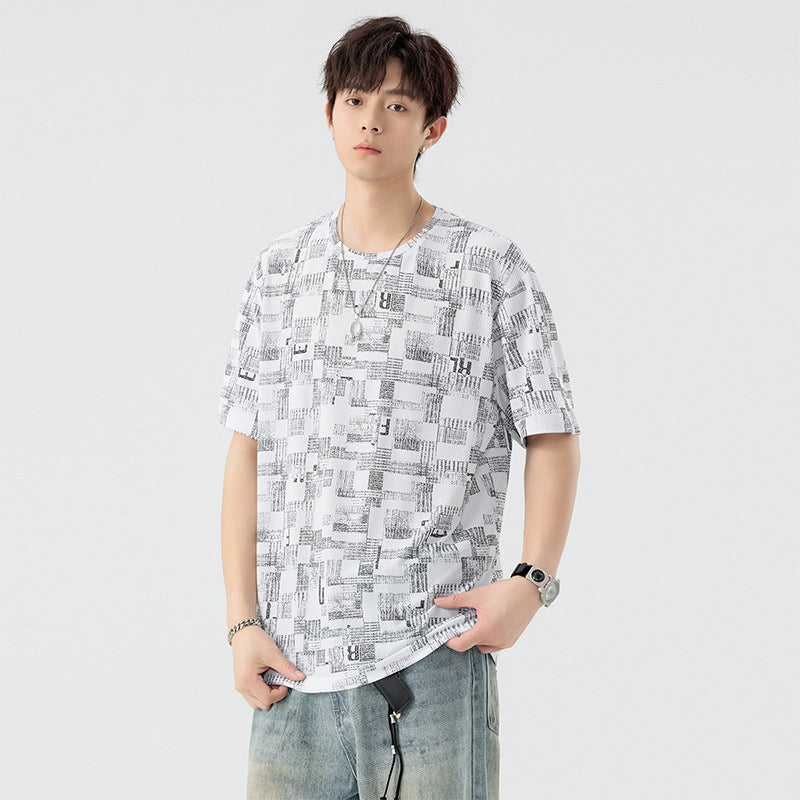 Geometric Print Oversized T-Shirt