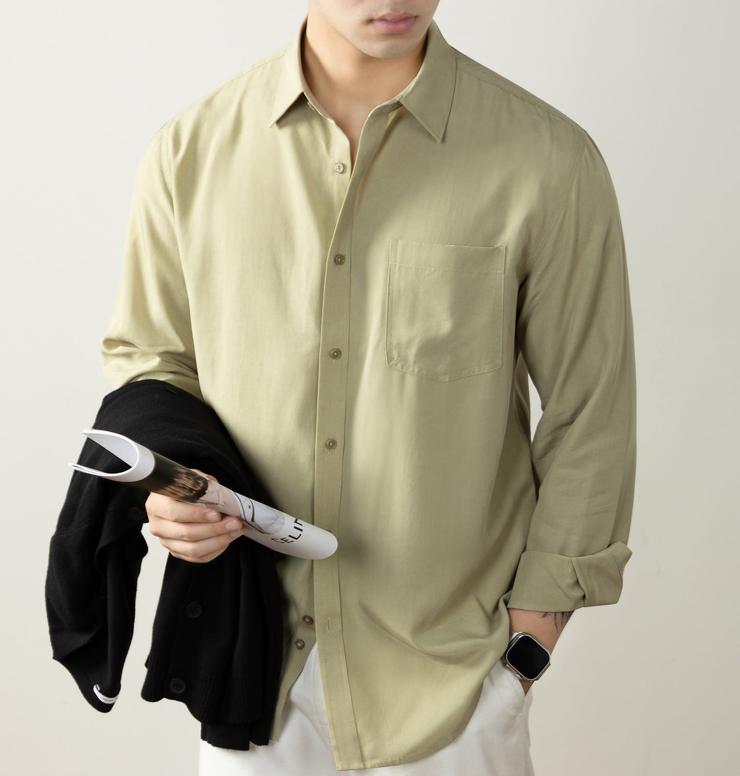 Premium Lyocell Long-Sleeve Shirt