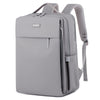 Light gray [double compartment full airbag + trolley strap + side pockets]