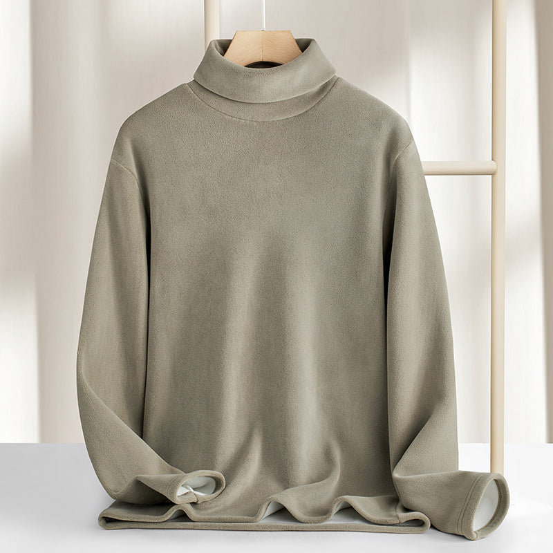 Heavyweight Double-Sided Fleece Turtleneck