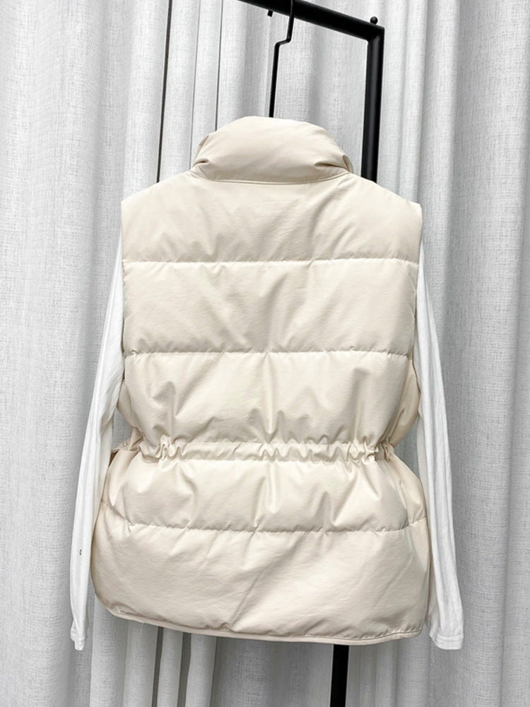 Padded Drawstring Vest