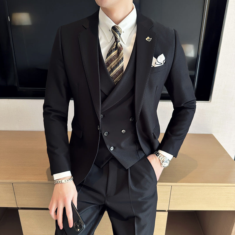 Men's three-piece suit set
