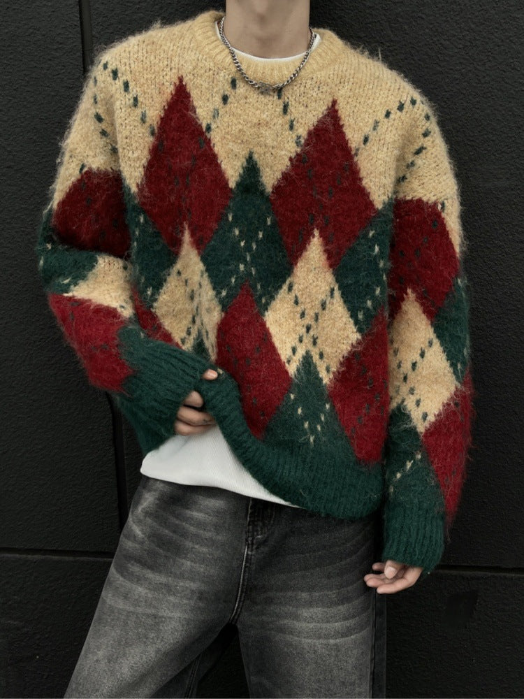 Holiday Diamond Knit Sweater