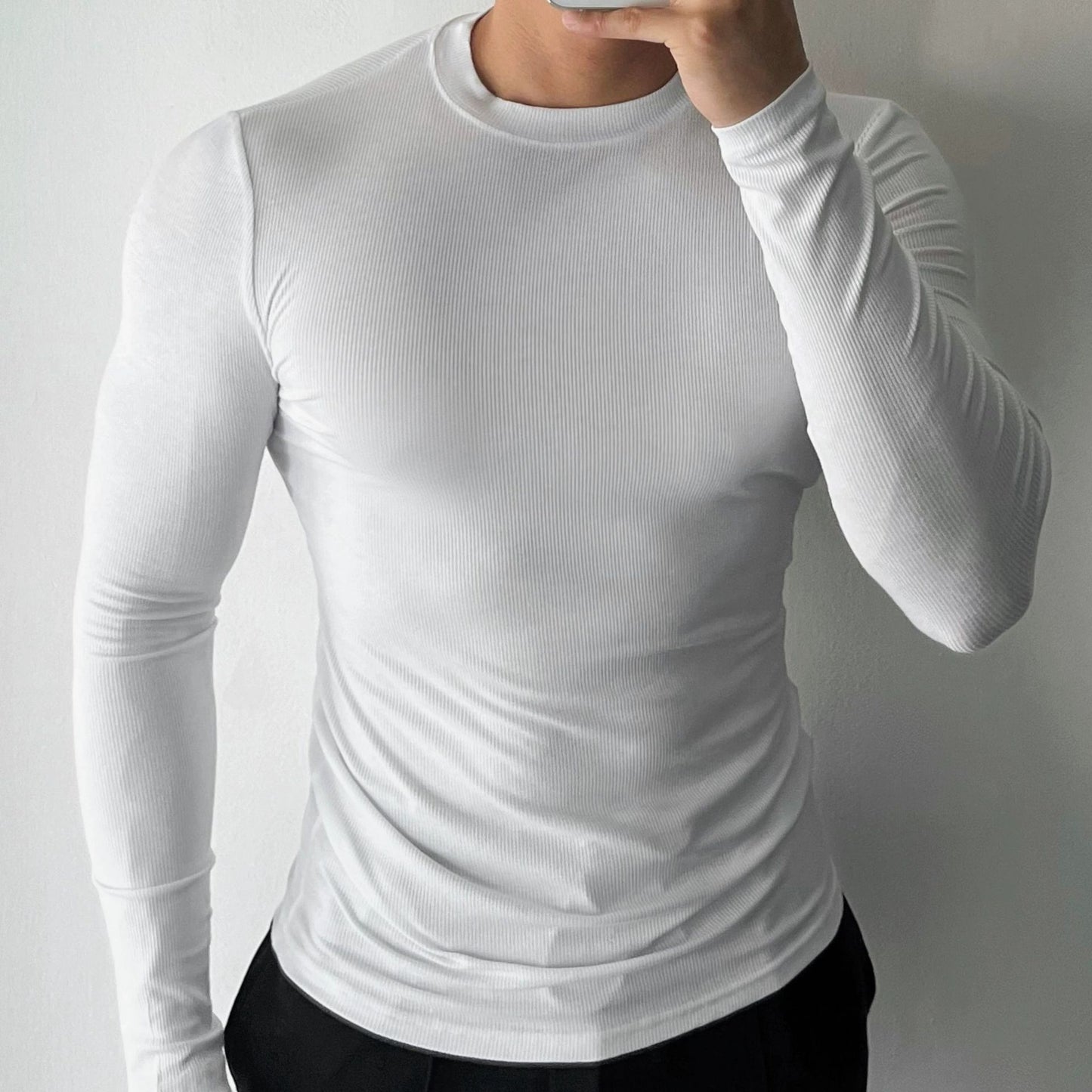 Men's Long-Sleeve Slim-Fit Base Layer